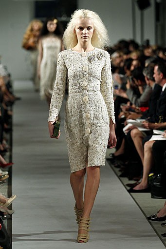 Oscar De La Renta, Spring/Summer 2012. New York Fashion Week Spring/Summer 2012. [Photo by Peter Michael Dills/Getty Images]