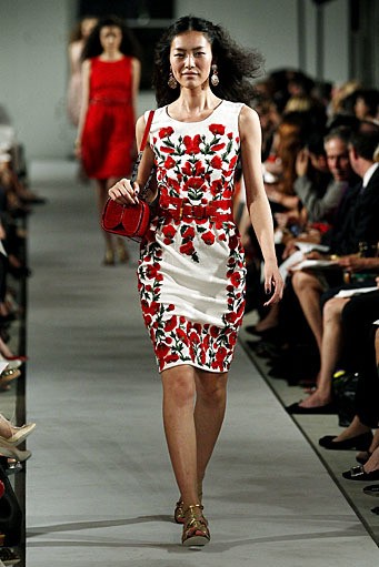 Oscar De La Renta, Spring/Summer 2012. New York Fashion Week Spring/Summer 2012. [Photo by Peter Michael Dills/Getty Images]