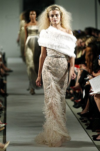 Oscar De La Renta, Spring/Summer 2012. New York Fashion Week Spring/Summer 2012. [Photo by Peter Michael Dills/Getty Images]