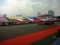 Sepuluh Bendera Negara ASEAN Ramaikan Monas