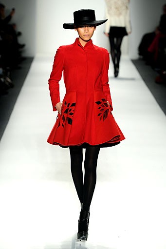 Irina Shabayeva, Fall/Winter 2011. New York Fashion Week 2011. [Photo by Frazer Harrison/Getty Images for Mercedes-Benz]