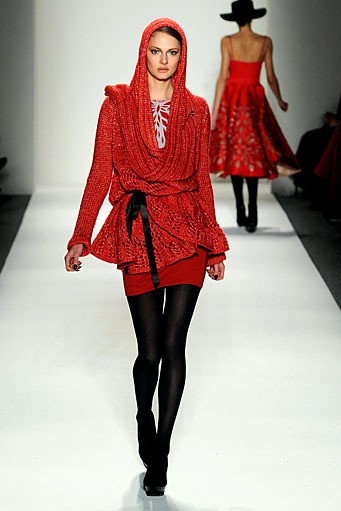 Irina Shabayeva, Fall/Winter 2011. New York Fashion Week 2011. [Photo by Frazer Harrison/Getty Images for Mercedes-Benz]