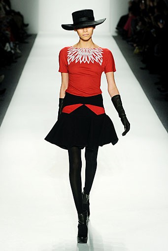 Irina Shabayeva, Fall/Winter 2011. New York Fashion Week 2011. [Photo by Frazer Harrison/Getty Images for Mercedes-Benz]