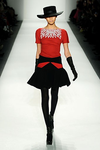 Irina Shabayeva, Fall/Winter 2011. New York Fashion Week 2011. [Photo by Frazer Harrison/Getty Images for Mercedes-Benz]