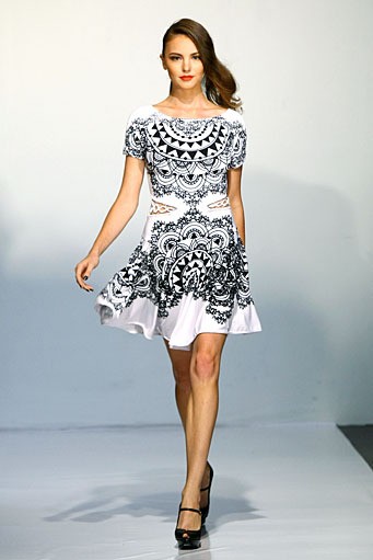 Irina Shabayeva, Spring/Summer 2012. New York Fashion Week Spring/Summer 2012. [Photo by Neilson Barnard/Getty Images]