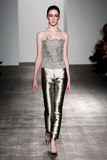 Rolando Santana, Spring/Summer 2012. New York Fashion Week Spring/Summer 2012. [Photo by Joe Kohen/Getty Images]