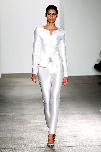 Rolando Santana, Spring/Summer 2012. New York Fashion Week Spring/Summer 2012. [Photo by Joe Kohen/Getty Images]