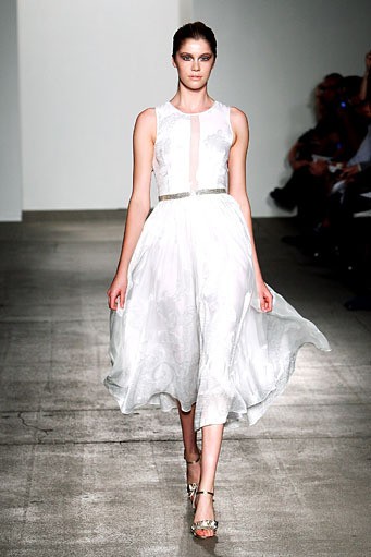 Rolando Santana, Spring/Summer 2012. New York Fashion Week Spring/Summer 2012. [Photo by Joe Kohen/Getty Images]