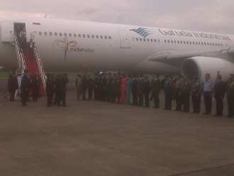 Akhiri Lawatan dari Prancis, SBY Tiba di Tanah Air