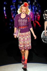 Anna Sui. New York Fashion Week Spring/Summer 2012. New York Fashion Week SS 2012. [Photo by Frazer Harrison/Getty Images for Mercedes-Benz Fashion Week]