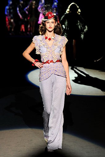 Anna Sui. New York Fashion Week Spring/Summer 2012. New York Fashion Week SS 2012. [Photo by Frazer Harrison/Getty Images for Mercedes-Benz Fashion Week]