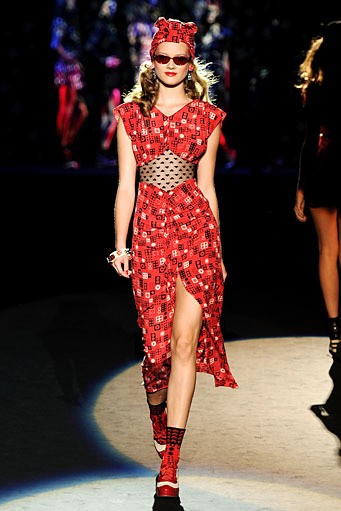Anna Sui. New York Fashion Week Spring/Summer 2012. New York Fashion Week SS 2012. [Photo by Frazer Harrison/Getty Images for Mercedes-Benz Fashion Week]