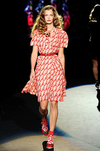 Anna Sui. New York Fashion Week Spring/Summer 2012. New York Fashion Week SS 2012. [Photo by Frazer Harrison/Getty Images for Mercedes-Benz Fashion Week]