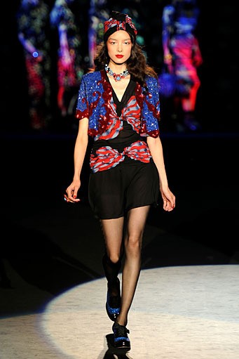 Anna Sui. New York Fashion Week Spring/Summer 2012. New York Fashion Week SS 2012. [Photo by Frazer Harrison/Getty Images for Mercedes-Benz Fashion Week]