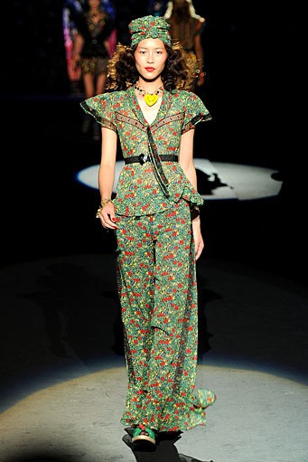 Anna Sui. New York Fashion Week Spring/Summer 2012. New York Fashion Week SS 2012. [Photo by Frazer Harrison/Getty Images for Mercedes-Benz Fashion Week]