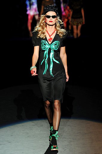 Anna Sui. New York Fashion Week Spring/Summer 2012. New York Fashion Week SS 2012. [Photo by Frazer Harrison/Getty Images for Mercedes-Benz Fashion Week]