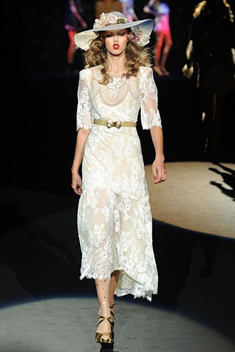 Anna Sui. New York Fashion Week Spring/Summer 2012. New York Fashion Week SS 2012. [Photo by Frazer Harrison/Getty Images for Mercedes-Benz Fashion Week]