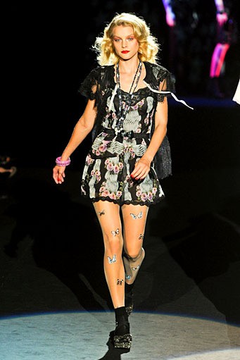 Anna Sui. New York Fashion Week Spring/Summer 2012. New York Fashion Week SS 2012. [Photo by Frazer Harrison/Getty Images for Mercedes-Benz Fashion Week]