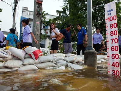 Banjir Kepung Kawasan Industri Bangkok