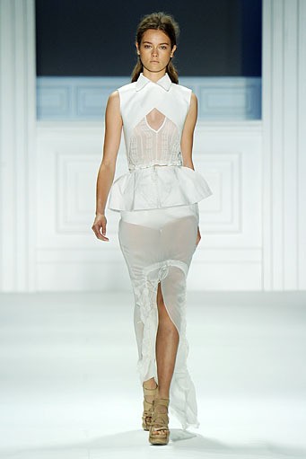 Vera Wang, Spring/Summer 2012. New York Fashion Week Spring/Summer 2012. [Photo by Frazer Harrison/Getty Images for Mercedes-Benz Fashion Week]