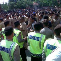 Ratusan Perangkat Desa di Mojokerto Juga Unjuk Rasa