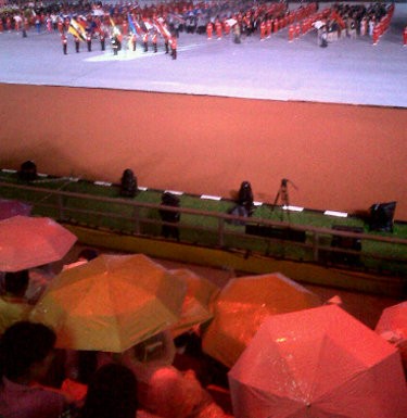 Jakabaring Sport City Banjir Usai Hujan Deras