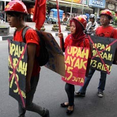 KASBI Yogya Tuntut Gaji Buruh Rp 2,5 Juta