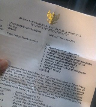 Pansus Pemilu DPR Tak Hadir Hingga Pk 10.00 WIB, Para Pimred pun Walk Out