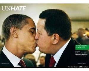 Obama Cium Bibir Hugo Chavez di Iklan Benetton