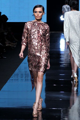 Bernard Chandran Alliance of Beauty. Jakarta Fashion Week 2012 at Pacific Place Ground Floor. Jakarta. [Foto: Mohammad Abduh/Wolipop]