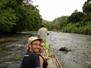 rafting with russians on bamboo? why not!!!