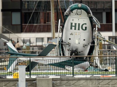 Helikopter Jatuh di Auckland
