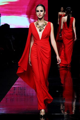 Liliana Lim Colors Can Paint the World Withemotions That Make Life Beauty. Jakarta Fashion Week 2012 at Pacific Place Ground Floor. Jakarta. [Foto: Mohammad Abduh/Wolipop]