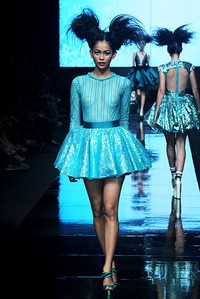 Adesagi Kierana Colors Had Sweetened my Life. Jakarta Fashion Week 2012 at Pacific Place Ground Floor. Jakarta. [Foto: Mohammad Abduh/Wolipop]