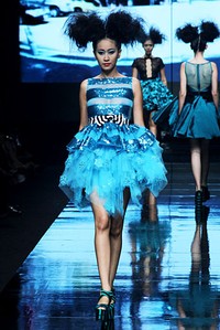 Adesagi Kierana Colors Had Sweetened my Life. Jakarta Fashion Week 2012 at Pacific Place Ground Floor. Jakarta. [Foto: Mohammad Abduh/Wolipop]