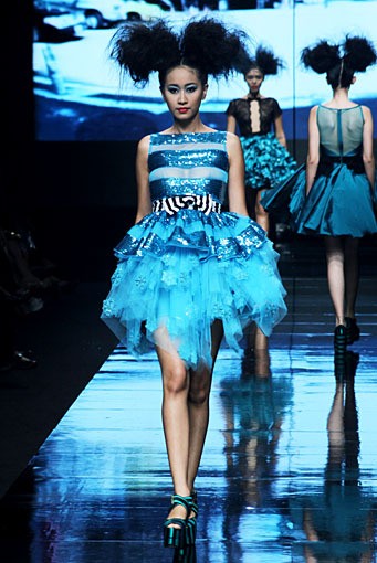 Adesagi Kierana Colors Had Sweetened my Life. Jakarta Fashion Week 2012 at Pacific Place Ground Floor. Jakarta. [Foto: Mohammad Abduh/Wolipop]