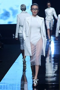 Tri Handoko Life without colors would be as plain as a canvas without painting. Jakarta Fashion Week 2012 at Pacific Place Ground Floor. Jakarta. [Foto: Mohammad Abduh/Wolipop]