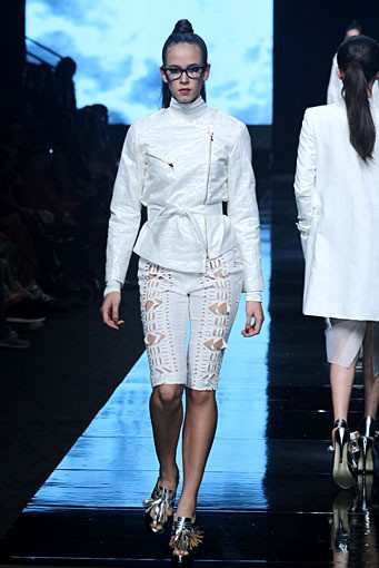 Tri Handoko Life without colors would be as plain as a canvas without painting. Jakarta Fashion Week 2012 at Pacific Place Ground Floor. Jakarta. [Foto: Mohammad Abduh/Wolipop]