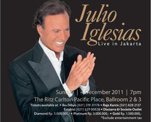 Julio Iglesias Konser di Jakarta 4 Desember