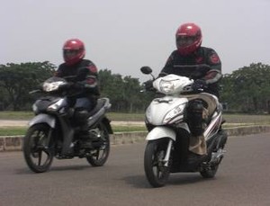 Test Ride Honda Supra X 125 dan Spacy Helm In Versi Injeksi