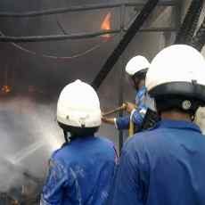Kebakaran Home Industry Sepatu, Tiga Pegawai Luka Bakar