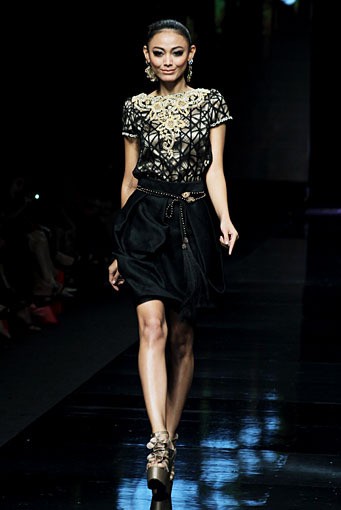 Sebastian Gunawan Charming Blend. Jakarta Fashion Week 2012 at Pacific Place Ground Floor. Jakarta. [Foto: Mohammad Abduh/Wolipop]