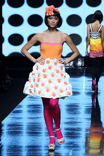 Junie Kwanda Ribbonholic. Jakarta Fashion Week 2012 at Pacific Place Ground Floor. Jakarta. [Foto: Mohammad Abduh/Wolipop]