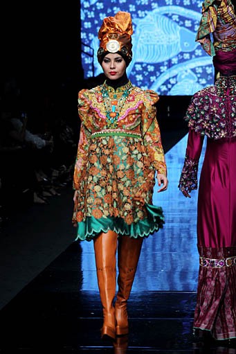 Herman Nauary Ekspresi Culture, Pacific Place Ground Floor Jakarta Fashion Week 2012. (Photo by Mohammad Abduh/Wolipop)