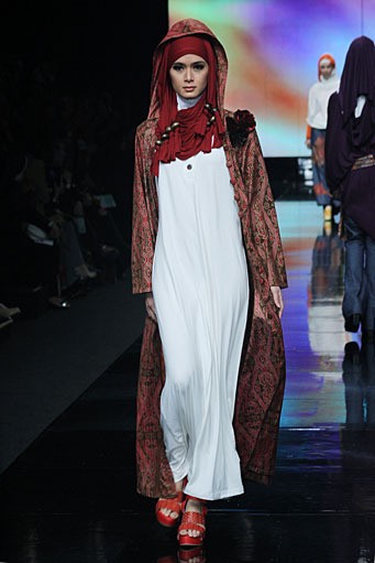 Najua Yanti Bellabaric. Jakarta Fashion Week 2012 at Pacific Place Ground Floor. Jakarta. [Foto: Mohammad Abduh/Wolipop]