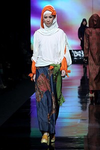 Najua Yanti Bellabaric. Jakarta Fashion Week 2012 at Pacific Place Ground Floor. Jakarta. [Foto: Mohammad Abduh/Wolipop]