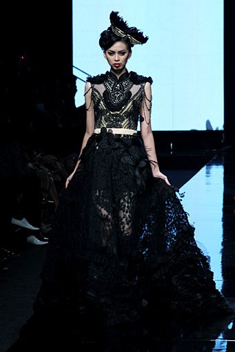 Soko Wiyanto Diagramma. Jakarta Fashion Week 2012 at Pacific Place Ground Floor. Jakarta. [Foto: Mohammad Abduh/Wolipop]