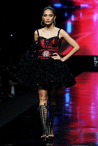 Vicky Soetono Mario & Jo. Jakarta Fashion Week 2012 at Pacific Place Ground Floor. Jakarta. [Foto: Mohammad Abduh/Wolipop]