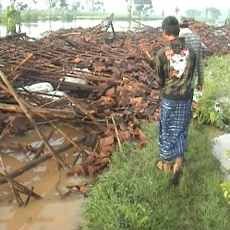 Puluhan Rumah dan Kandang Ayam Rusak Diterjang Puting Beliung