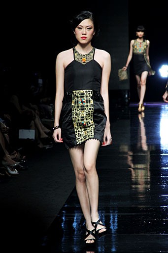 Inka Fesca. Jakarta Fashion Week 2012 at Pacific Place Ground Floor. Jakarta. [Foto: Mohammad Abduh/Wolipop]